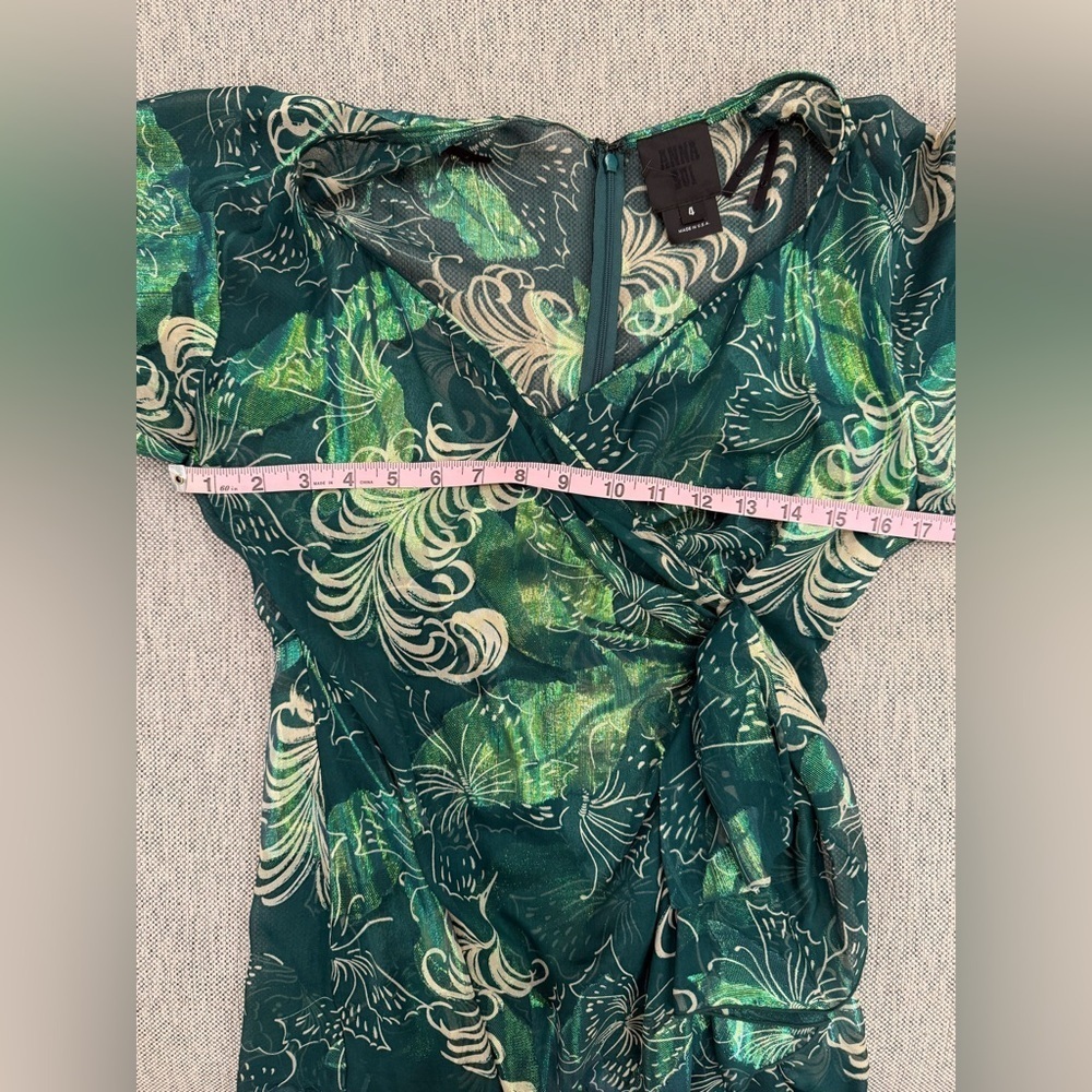 Anna Sui Midi Dress in Green - Picture 5 of 13